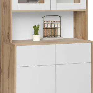 Home affaire Buffet »Skandi« 2 Glastüren, 2 Holztüren und 2 Schubkasten, Breite 84cm, Höhe 165cm Angebot