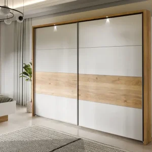 FORTE Schwebetürenschrank »MAYACUS« Schwebetürenschrank, Stauraum, Kleiderstangen, Metallgriffleiste Neue Ware