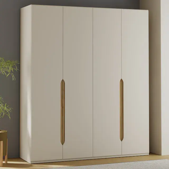 FORTE Kleiderschrank Höhe 2,10 mtr., stehende Montage, Grifflos Mega-Angebot