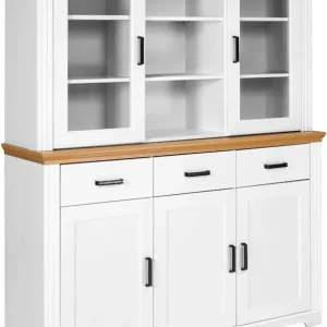 Inter Link Buffet »Maluno« 1 Stk. tlg. Kiefer Massiv, soft-close, Stauraum, BxTxH: ca.166,4 x 48,3 x 199,4 cm Knallerangebot