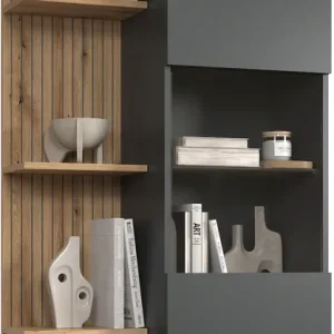 Sale Home affaire Hängevitrine »Bajo« 1 Stk. tlg. Hängeschrank mit 1 Tür & 1 Glasboden – (B/T/H) 80/32/161 cm