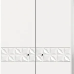 Neue Kollektion Home affaire Garderobenschrank »VICENZA, inkl. ausziehbarer Kleiderstange, 2 Türen, 4 Einlegeböden« mit Ornamentabsetzung, Mehrzweckschrank, Kleiderschrank, Dielenschrank