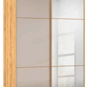 rauch Schwebetürenschrank »Kleiderschrank Schrank Garderobe Schlafzimmerschrank SCALE-TRIO« edle dreigeteilte Front mit 2 Zierleisten Spiegel/Glas MADE IN GERMANY Super-Preis