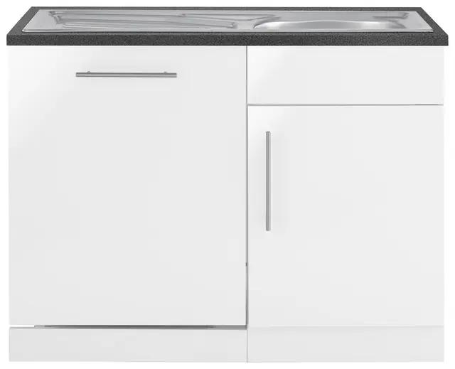 wiho Küchen Spülenschrank »Cali, TOPSELLER« 110 cm breit, inkl. Tür/Sockel für Geschirrspüler Neu Im Sortiment