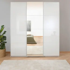 Bestpreis rauch Schwebetürenschrank »Kleiderschrank Schrank Garderobe KOLUNA Hochglanz-Front und Spiegel« hochwertige Hochglanz-Front, vollflächig aufgelegte Spiegelelemente,Hochglanzfront mit Spiegel, inkl. 2 Innenschubladen sowie extra Böden