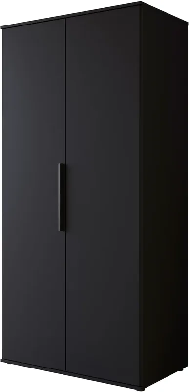 Neue Kollektion OTTO home Kleiderschrank »LAGOS Wäscheschrank, Garderobe, schwarze Griffe, Made in Europe« Moderner Drehtürenschrank, FSC-zertifiziert, Schlafzimmerschrank