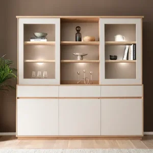 Angebot Home affaire Buffet »Sonora, moderner Hochschrank, Buffetschrank in Kaschmir, Regal« filigrane Rahmenoptik, ausreichend Stauraum, vielseitig einsetzbar