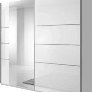 Jetzt Kaufen Home affaire Schwebetürenschrank »Beta Schiebetürenschrank Kleiderschrank Wäscheschrank« mit Spiegel, INKLUSIVE kompletter Innenausstattung, Front in Hochglanz