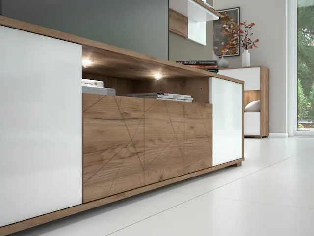 Super-Preis OTTO home TV-Board »Stela« (H/B/T): 48,4/180/46,5cm,mit Push-to-open und Soft-Close-Funktion, Hochglanz UV-lackiert