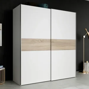 Neuheit FORTE Schwebetürenschrank »Longline, Made in Europe, 2 Schiebetüren, modernes Design« melaminbeschichtet