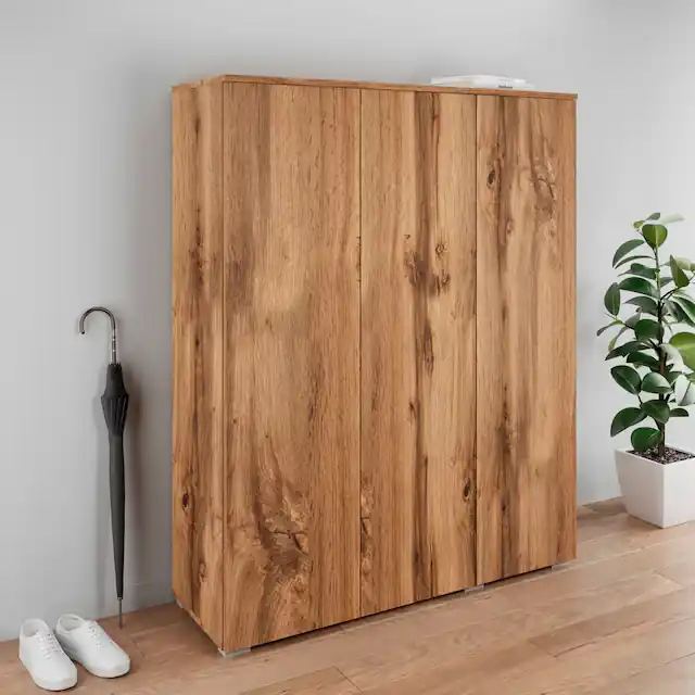 OTTO home Schuhschrank »Paris« 3-türiger griffloser geräumiger Schuhschrank 105cm brei Geprüft