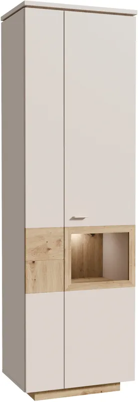 Nur Heute FORTE Vitrine »Louoto, Stauraumvitrine, Standvitrine, Stauraumschrank« Türanschlag rechts oder links wechselbar, mit Soft Close, Höhe 197,2cm