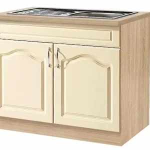 wiho Küchen Spülenschrank »Linz« 100 cm breit, in Landhaus-Optik Markenprodukt