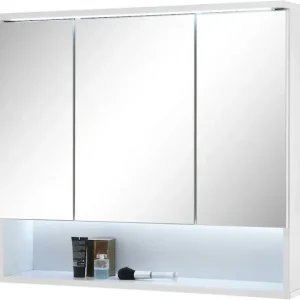 BASIC by Balculina Spiegelschrank »Best80 Spiegelschrank, Badezimmerschrank BxHxT 80x70x23 cm« 1 Stk. tlg. Breite 80 cm, LED-Beleuchtung, Softclose Bestpreis