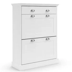 Aktuell OTTO home Schuhschrank »Motala« mit 2 Klappen u. 1 Schublade, Platz für 12-14 paar Schuhe, Höhe 105 cm