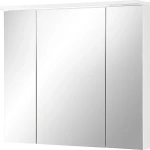 Geprüft Schildmeyer Spiegelschrank »Profil 16 made in Germany« Breite 80 cm, 3-türig, LED-Beleuchtung, Schalter-/Steckdosenbox