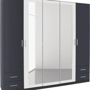 Wochenendangebot rauch Drehtürenschrank »Drehtürenschrank Schrank Garderobe Wäscheschrank Schlafzimmer FLEXX« mit 4 Schubkästen