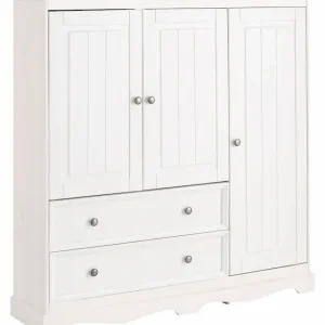 OTTO home Kleiderschrank »Melissa, Kinderkleiderschrank« Wäscheschrank,aus massivem Kiefer, mit Sockelleiste , Breite 138 cm Top-Seller