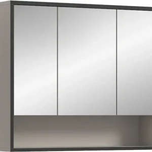 Beliebt welltime Spiegelschrank »Locri, Höhe 68 cm, 2 Spiegeltüren« 1 Stk. tlg. modernes Design, Spiegelschrank, Badschrank, Bad