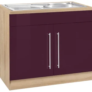 Kostenloser Versand KOCHSTATION Spülenschrank »KS-Samos« 100 cm breit, inkl. Einbauspüle