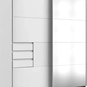 Wimex Schwebetürenschrank »Oldenburg, Kleiderschrank mit Spiegel in weiß, 3 Schubladen« B/T/H: 180/64/198cm, inklusive geräumigen Innenleben, Made in Germany,mit Spiegel Top-Seller