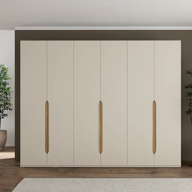 FORTE Kleiderschrank Höhe 2,10 mtr., stehende Montage, Grifflos Top-Preis