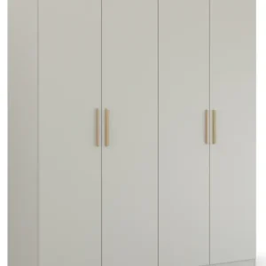 Preiswert rauch Kleiderschrank »Skandi by Quadra Spin Schlafzimmerschrank« im Landhaus-Stil mit Massivholzgriffen aus Wildeiche