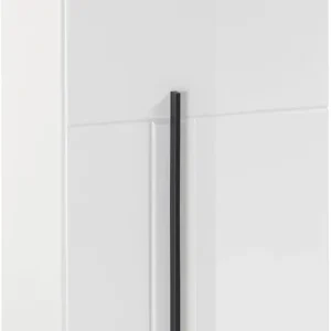 Finale Aktion INOSIGN Hängeschrank »Cantara, Badschrank in Hochglanz Weiß, Hängeschrank im modernen Design« mit schwarzen Griffen, ausreichend Stauraum