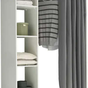 Sofort Bestellen Schlafkontor Kleiderschrank »Jenke mit Stoffvorhang« Allzweckkleiderschrank