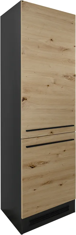 BASIC by Balculina Kühlumbauschrank »Jazz 60er Kühlumbauschrank, Küchenschrank BxHxT 60x211x57 cm« 1 Stk. tlg. Kühlumbauschrank mit 2 Türen und 3 Einlegeböden Preis Gesenkt