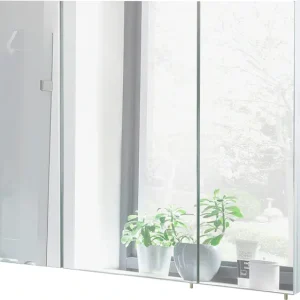 Top-Seller Schildmeyer Spiegelschrank »Basic« Breite 100 cm, 3-türig, Glaseinlegeböden, Made in Germany