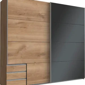 Preiswert Wimex Schwebetürenschrank »Valencia« mit Glaselementen und Schubkästen