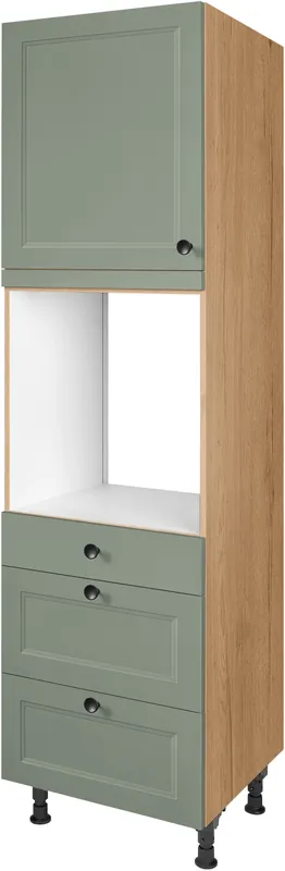 nobilia® Backofenumbauschrank »"Cascada", Ausrichtung wählbar, mit Schublade und zwei Auszügen und« einer Tür, vormontiert, Breite/Höhe: 60/216,6 cm Begrenztes Angebot