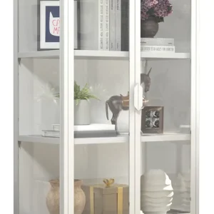 Highlight VCM Standvitrine »Stahl Glas Standvitrine Vitrine Schaukasten FlokaM«