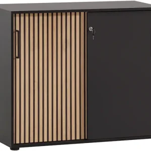 Schildmeyer Schiebetürenschrank »Hank, MADE IN GERMANY, Breite 100 cm« Tür mit Akustikprint, abschließbar, Metallbeschläge Nur Heute