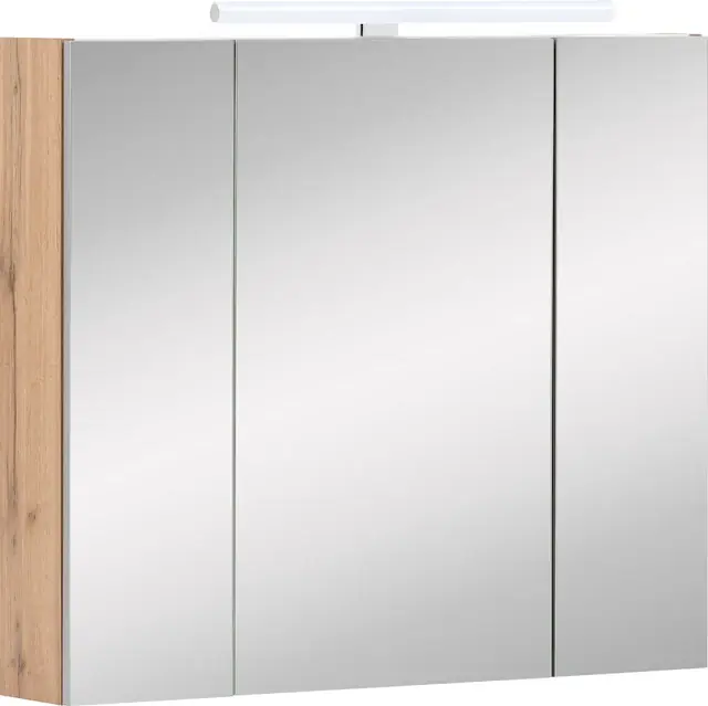Schildmeyer Spiegelschrank »Duo« Breite 80 cm, 3-türig, LED-Beleuchtung, Schalter-/Steckdosenbox Nur Für Kurze Zeit