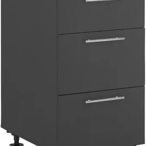 Günstig Laundreezy Unterschrank »Laundreezy, Unterschrank BxHxT 50x92x68 cm« 1 Stk. tlg. Breite 50cm, Softclose, 3 Auszüge, höhenverstellbare Füße