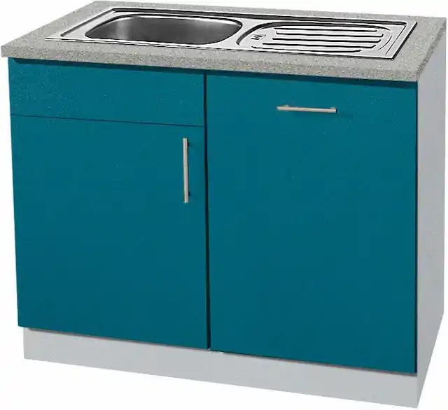 wiho Küchen Spülenschrank »Kiel« 110 cm breit, inkl. Tür/Griff/Sockel für Geschirrspüler Rabatt