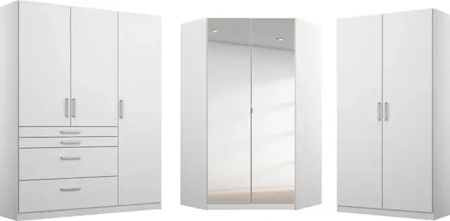 Gratis Versand rauch Schrank-Set »Kleiderschrank Schrank Garderobe Garderobenschrank Eckschrank HOMBURG« Set,