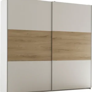 Schlafkontor Schwebetürenschrank »Kiara Kleiderschrank, Schiebetürenschrank, Schrank mit Schiebetüren« Bauchbinde in farblicher Absetzung Neu