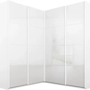 rauch Schwebetürenschrank »Quadra« Eckschrank inkl. Türendämpfer, mit Glastüren Preisreduziert