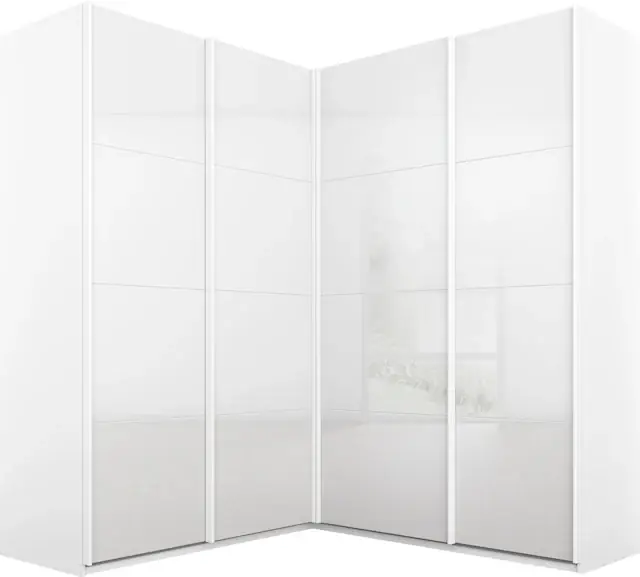 rauch Schwebetürenschrank »Quadra« Eckschrank inkl. Türendämpfer, mit Glastüren Preisreduziert