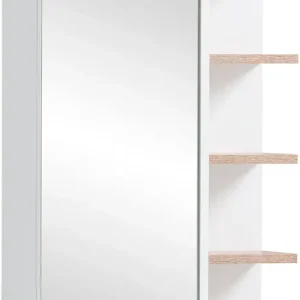 welltime Spiegelschrank »Balto, Breite 49 cm« Mit LED-Beleuchtung, Regal beidseitig montierbar Rabatt