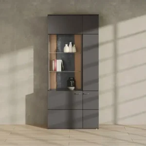 set one by Musterring Stauraumvitrine »TACOMA« Typ 05/06, Höhe 207, 4 cm, mit getönter Glastür Direktkauf