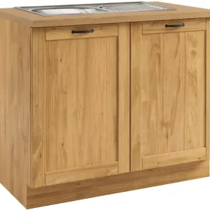 Wochenendangebot Home affaire Spülenschrank »Teramo« Breite 100 cm, inkl. Einbauspülbecken