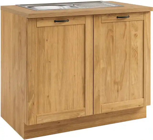 Wochenendangebot Home affaire Spülenschrank »Teramo« Breite 100 cm, inkl. Einbauspülbecken