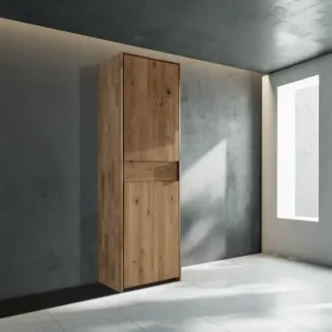 Neuheit Home affaire Kleiderschrank »Huven, Kleiderschrank mit viel Stauraum, aus Massivem Eichenholz« Scandi, 218cm Hoch, 1 Kleiderstange & 1 Fach, Bügelgriff & Soft-Close