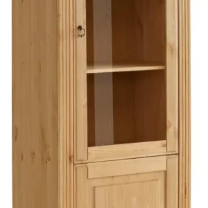 Expressversand OTTO home Vitrine »Anna« Gesamtmaße (B/T/H): ca. 66/46/188 cm,mit Glastür, Höhe 188 cm, Massivholz, mit Zierfräsungen, FSC®