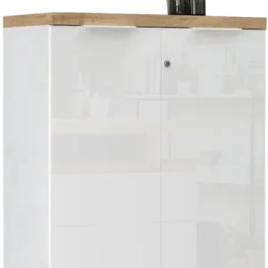 Home affaire Aktenschrank »Easy H 115 cm, Büroschrank, Mehrzweckschrank mit 2 Türen« Metallgriffe,abschließbar, Top 38 mm stark Rabatt