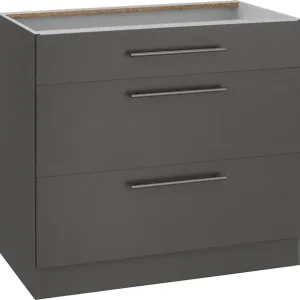 Nur Für Kurze Zeit wiho Küchen Unterschrank »Unna« 90 cm breit, mit 2 großen Auszügen, ohne Arbeitsplatte